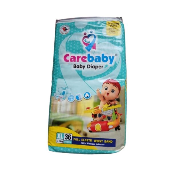 Care Baby Diaper Extra Large XL +15 kg – 36 Pieces Pack | Comfortable & Leak-Proof