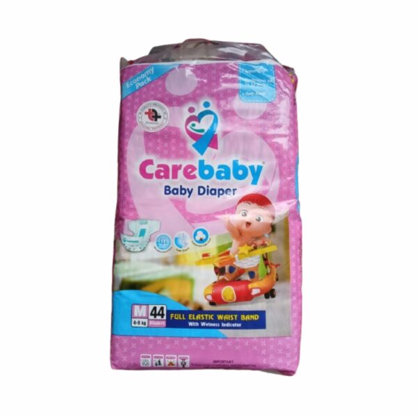 Care Baby Diaper Medium M (4-9 kg) – 44 Pieces | Ultra-Absorbent & Comfortable for Babies